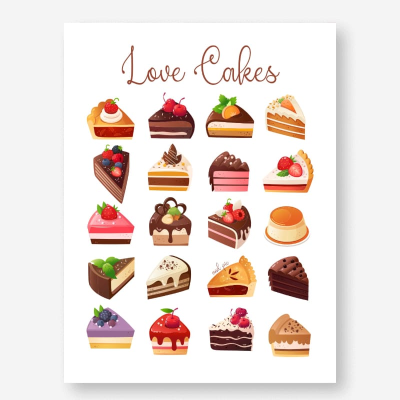 Love Cakes ... and Pie Poster