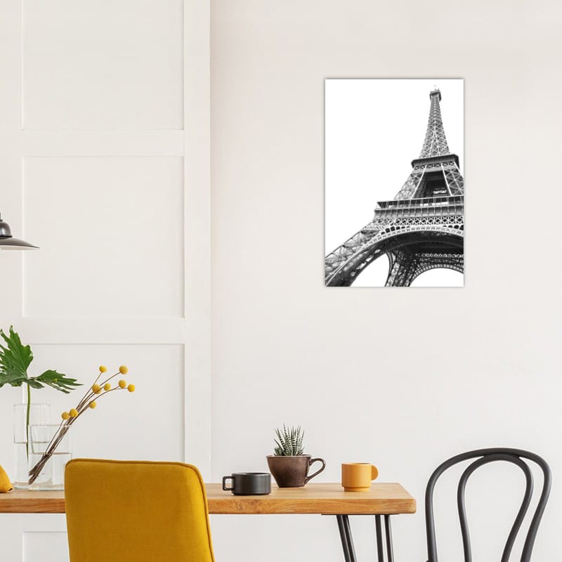 Eiffel Tower Black and White - A3 Classic Semi-Glossy Paper Poster