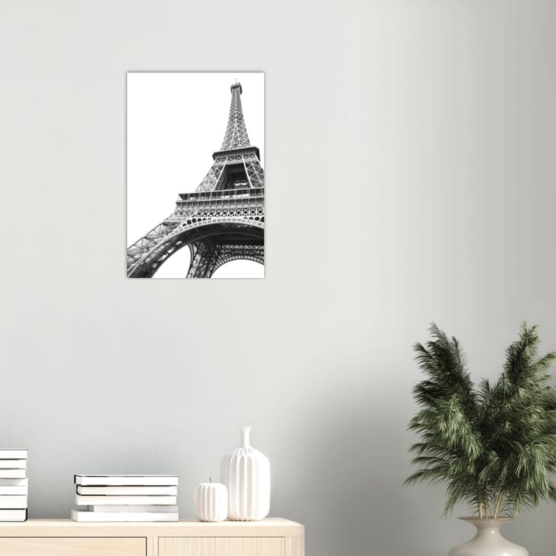 Eiffel Tower Black and White - A3 Classic Semi-Glossy Paper Poster