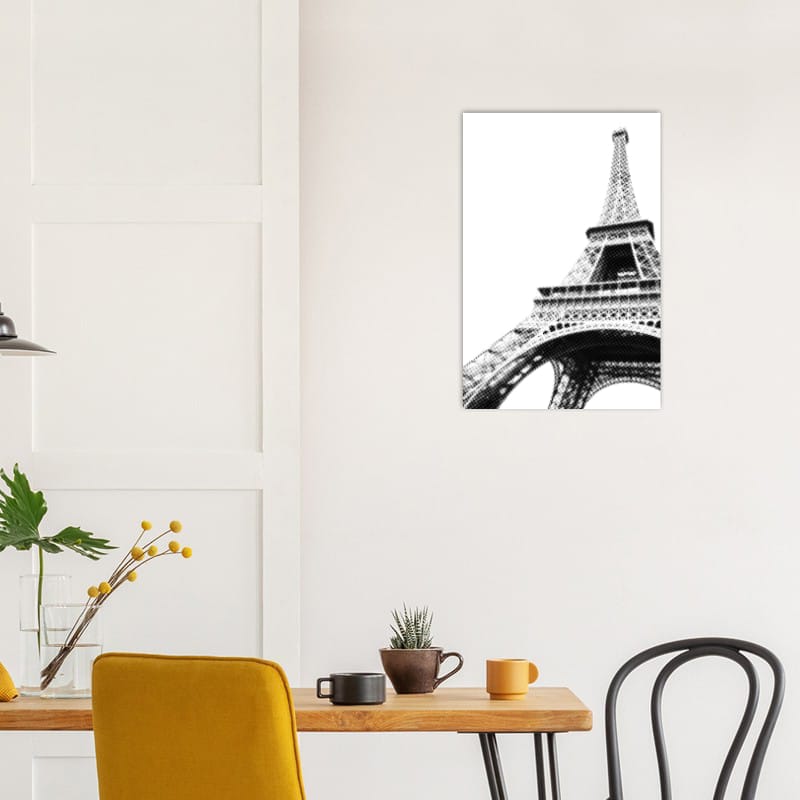Eiffel Tower Half Tone - A3 Classic Semi-Glossy Paper Poster